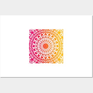 Elegant Colorful Mandala Posters and Art